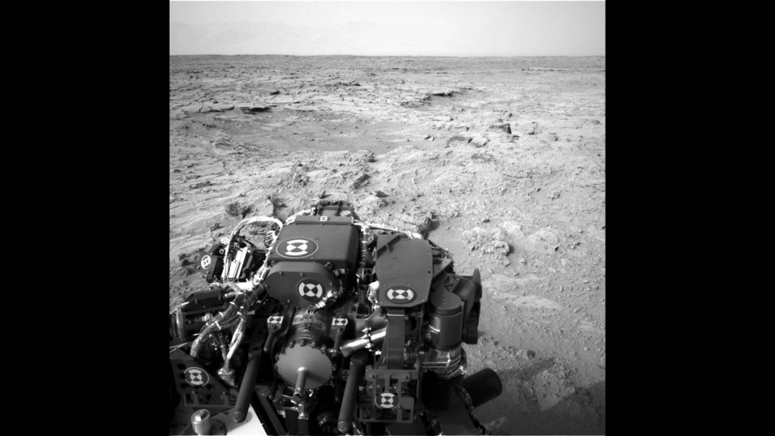 The Mars rover Curiosity recorded this view from its left navigation camera after an 83-foot eastward drive on November 18, 2012. The view is toward "Yellowknife Bay" in the "Glenelg" area of Gale Crater.  