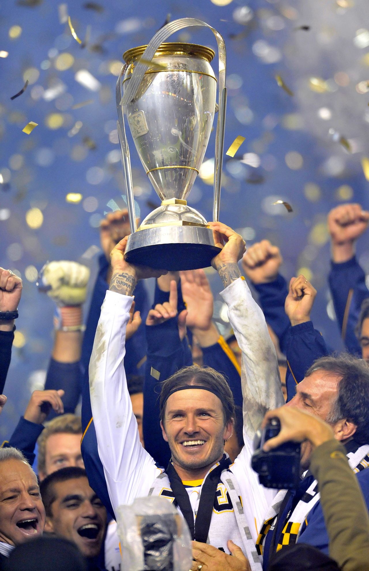 Four years after heading to the States, Beckham finally won the MLS Cup with Galaxy last season. Galaxy beat Houston Dynamo 1-0 in the final thanks to a goal from Landon Donovan.