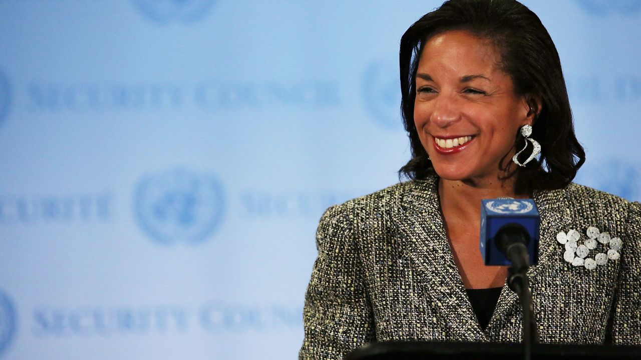 U.S. Ambassador to the United Nations Susan Rice addresses the media following a UN Security Council meeting on July 11, 2012 .
