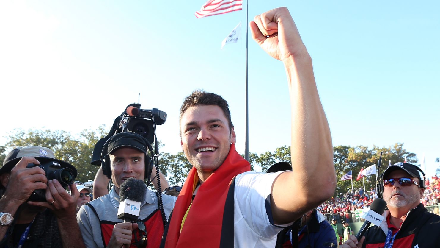 Martin Kaymer holed the putt which ensured Europe would retain the Ryder Cup.