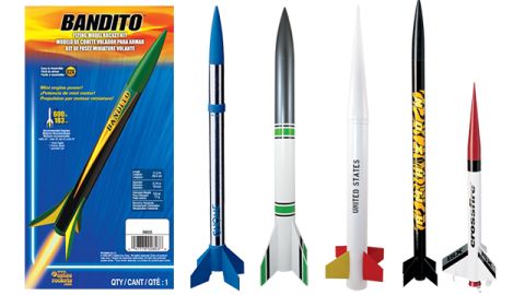 These are great for a little parent-child bonding time. First you make and customize the <a href="http://www.estesrockets.com/rockets/" target="_blank" target="_blank">Estes model rocket</a>, then you shoot it hundreds of feet into the air and oooh and aaaah. If all goes according to plan, the rocket will kick out a little parachute and float safely back down to Earth. If not, you get to make a new one. Estes rockets start at $6, but nicer versions can cost as much as $70. 