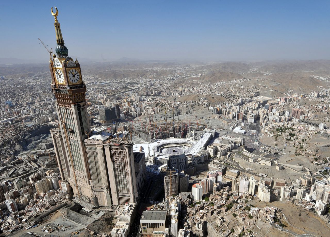 Amid international outcry in 2002, an Ottoman fortress was demolished to make way for the Abraj Al-Bait Towers, also known as the Mecca Royal Hotel Clock Tower.