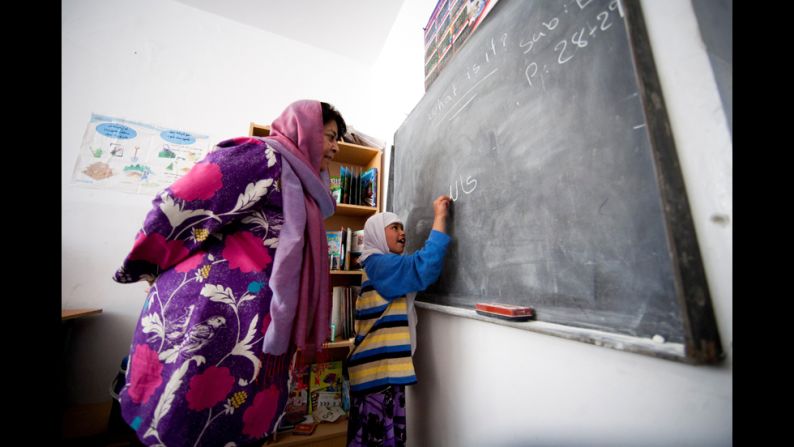 Jan's school teaches math, science, religion and three languages: English, Farsi and Pashto. "Most of our students are the first generation of girls to get educated," Jan said.