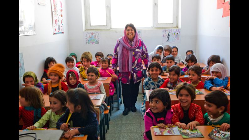 Photographer de Viguerie said, "Razia is a very energetic lady, she has a strong mind, and it's always a nice surprise to see such a woman in Afghanistan."