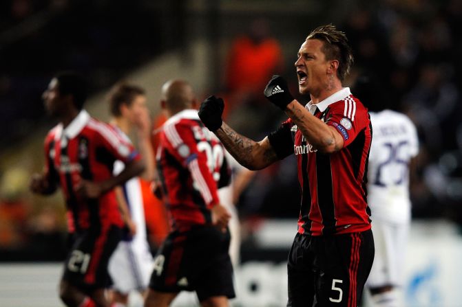 AC Milan's Philippe Mexes is no stranger to scoring wonder-goals, after his acrobatic volley in pre-season versus Inter Milan earned him a nomination. In 2012, the French defender scored a spectacular bicycle kick against Anderlecht in the Champions League.