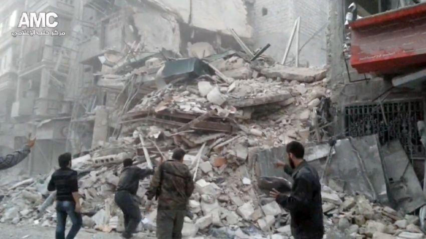 aleppo syria hospital blast