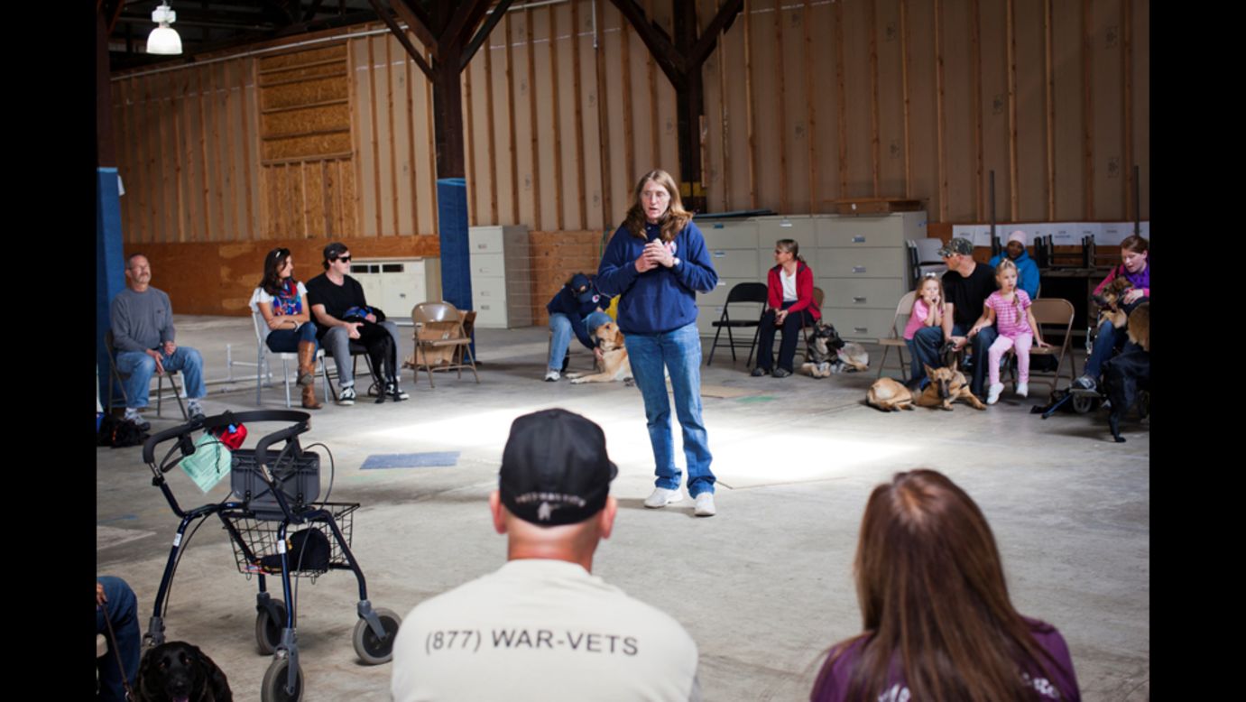Many U.S. war veterans are finding peace and stability back at home thanks to the calming influence of service dogs. Cortani often matches veterans with dogs from shelters or rescue groups, and then she helps them train the dog.