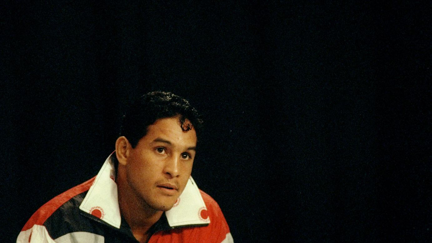 Famed Puerto Rican boxer Hector "Macho" Camacho, seen here in 1993, died Saturday, November 24. A gunman shot him in the face two days earlier in front of a bar in his hometown of Bayamon, Puerto Rico.