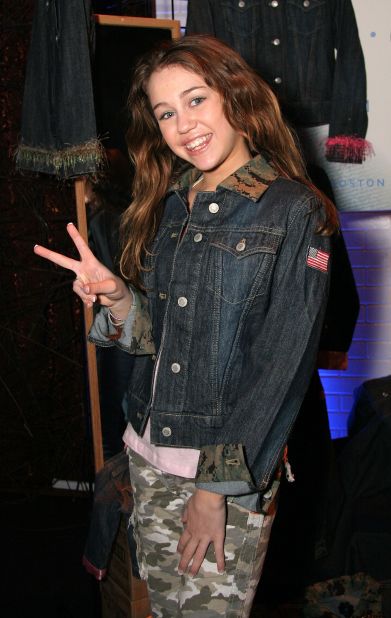 Seen here at 13 in May 2006, Miley Cyrus was the star of the Disney Channel's "Hannah Montana" series, playing a teen with a secret pop star alter-ego. 