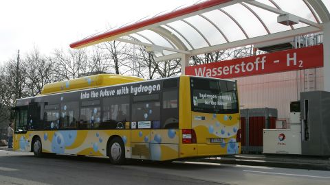 Other applications of hydrogen fuel-cells include buses. Fuel-cells are seen as more efficient and effective for large vehicles than standard battery powered electric vehicles.