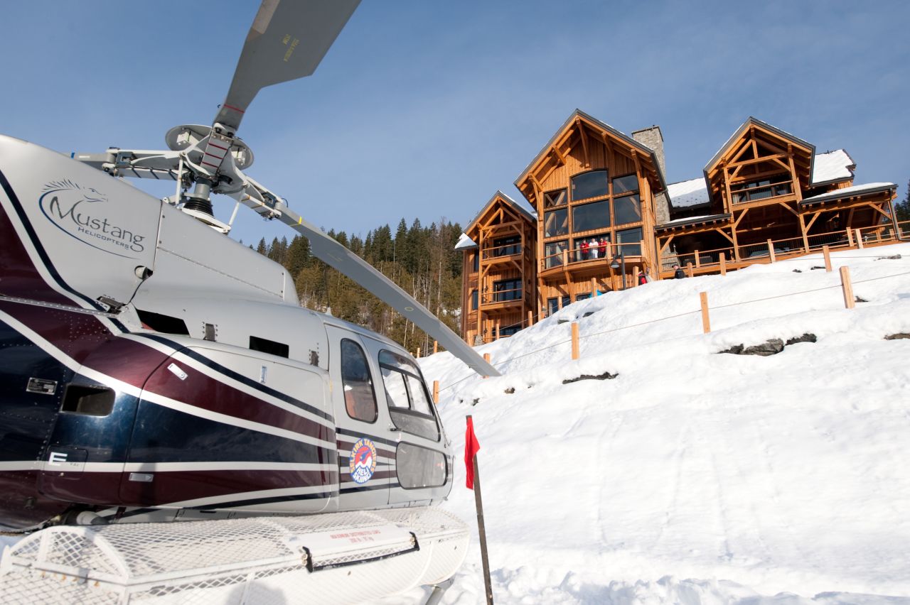 Bighorn is an apt title for this palatial chalet on the Rainbow Range of mountains in British Columbia. It sleeps 16 and comes with its own helipad.  Also included are a Teppanyaki grill, an outdoor fireplace and a hot tub with a sparkling vista.