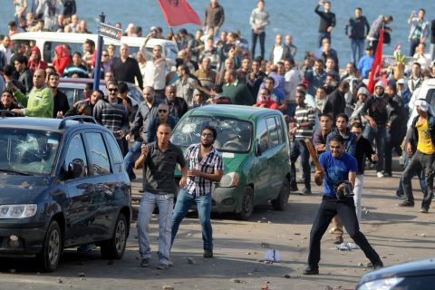Clashes rocked the coastal city of Alexandria on Friday.