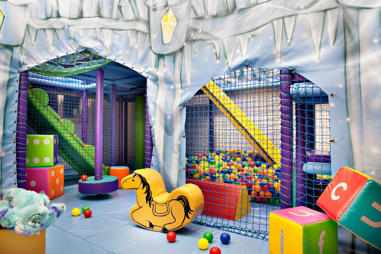 You can have a waterfall or air jet massage at the Tivoli Lodge, but if you bring any kids most of your time will be spent on crowd control in the chalet's indoor two-storey soft play gym that can cater for 20 children. Just bring your earplugs.
