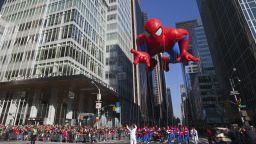 The Spiderman balloon makes its way down Sixth Avenue during the 86th Annual Macy's Thanksgiving Day Parade in New York on Thursday, November 22. A holiday staple, the parade draws a crowd of more than 3 million people annually.