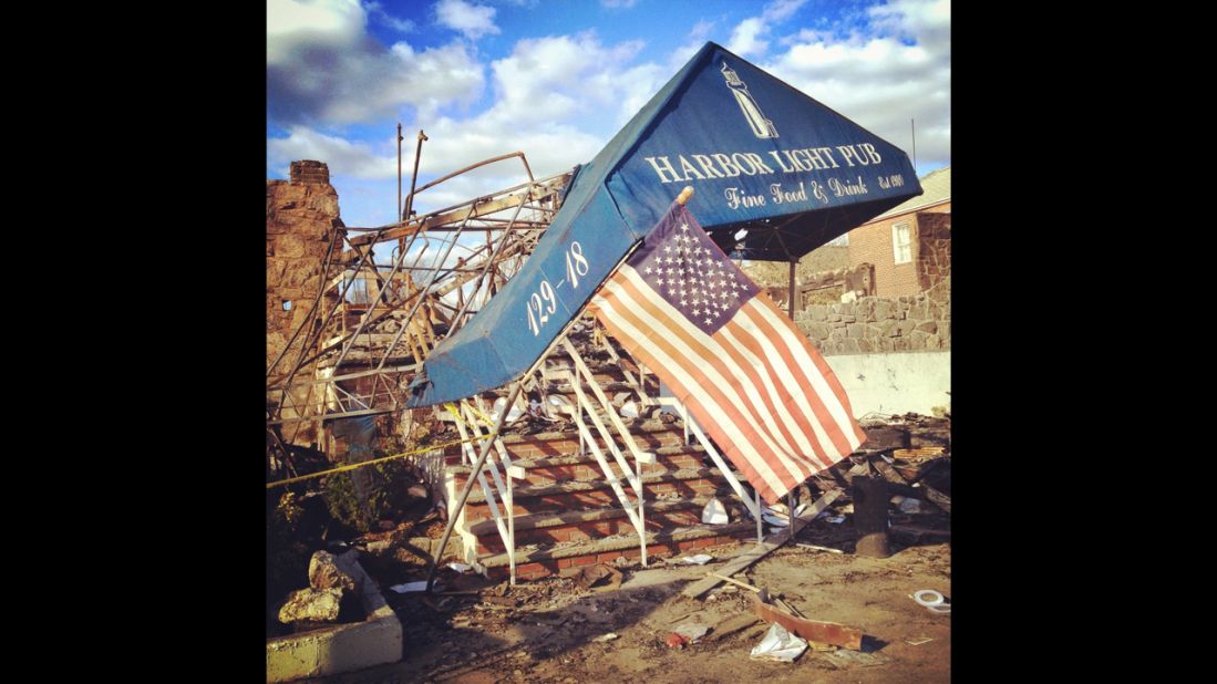 The beachfront of Rockaway suffered heavily in the storm. Goralnick says she doesn't want relief efforts to fade as the media spotlight does.