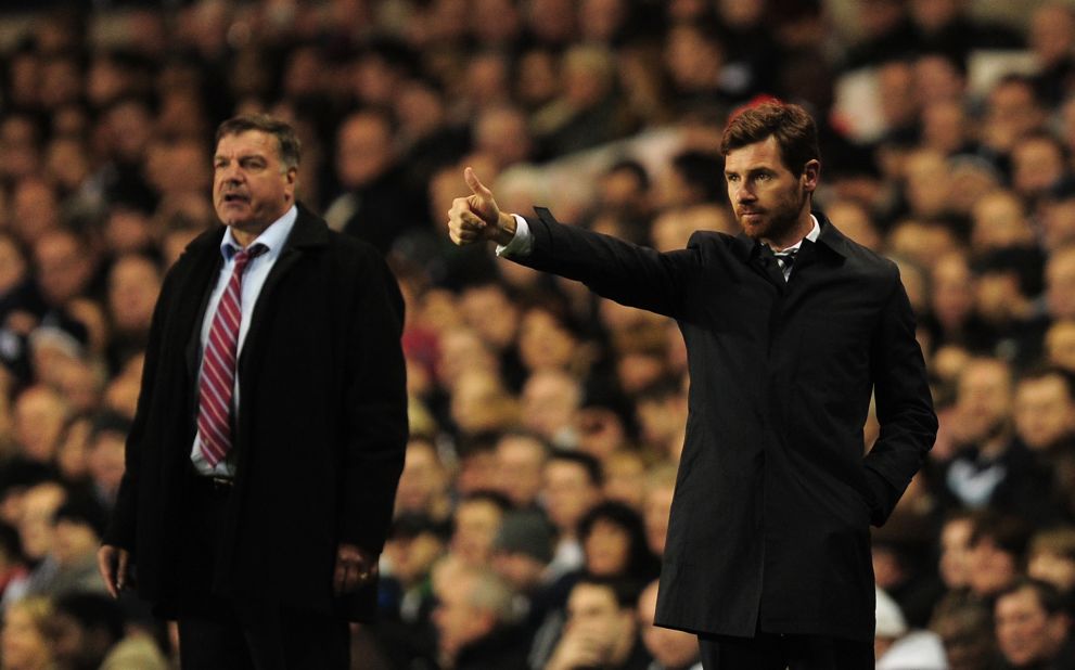 Neither West Ham manager Sam Allardyce (L) or his Tottenham counterpart Andre Villas-Boas were keen to wade into the controversy. Allardyce told reporters at a post match press call: "I don't want to be a political animal -- I'm here to talk about football."