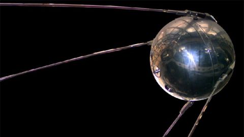 The 1957 Sputnik satellite.