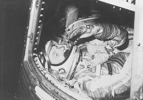 John Glenn, aboard the Friendship 7, became the first American to orbit the Earth on February 20, 1962. He also set a record as the oldest astronaut in space when, at the age of 77, he went on a  mission aboard the Space Shuttle Discovery in 1996.