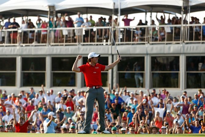 After a mid-season slump, McIlroy roared back to form with an eight-shot victory at the PGA Championship to seal his second major triumph. It was the biggest winning margin in majors history, as he took the record from Jack Nicklaus -- the game's greatest ever player.