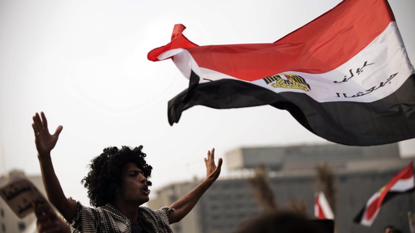 In Cairo's Tahrir Square on November 27, Egyptians protest against President Mohamed Morsi's decree granting himself broad powers. 