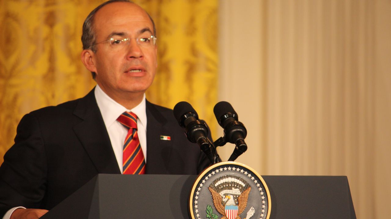 Mexico President Felipe Calderon's six-year term ends Saturday.