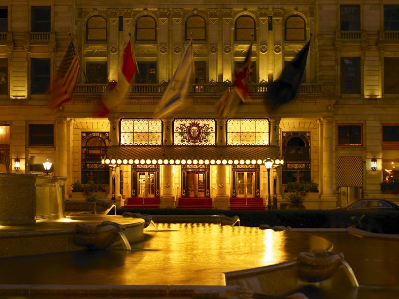 New York's Plaza Hotel is steps from Fifth Avenue's elaborate holiday store window displays and offers elegant dining even if you can't afford to splurge on a room.