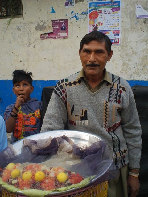 Islamabad street vendor Akram Masih: Food is so expensive that I skimp on the ingredients for my chickpea salad.