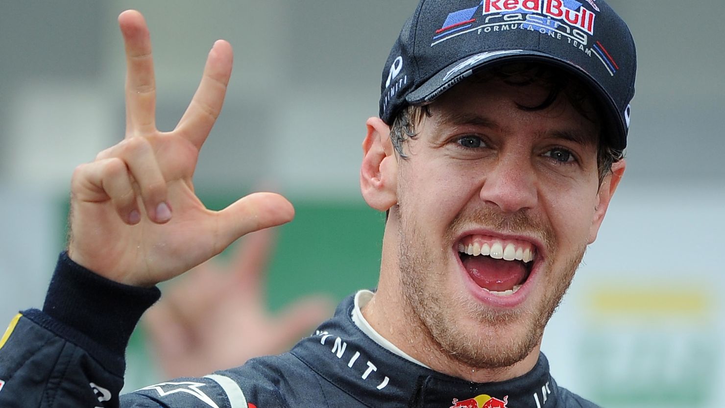 Red Bull's Sebastian Vettel has become the youngest triple world champion in Formula One history.