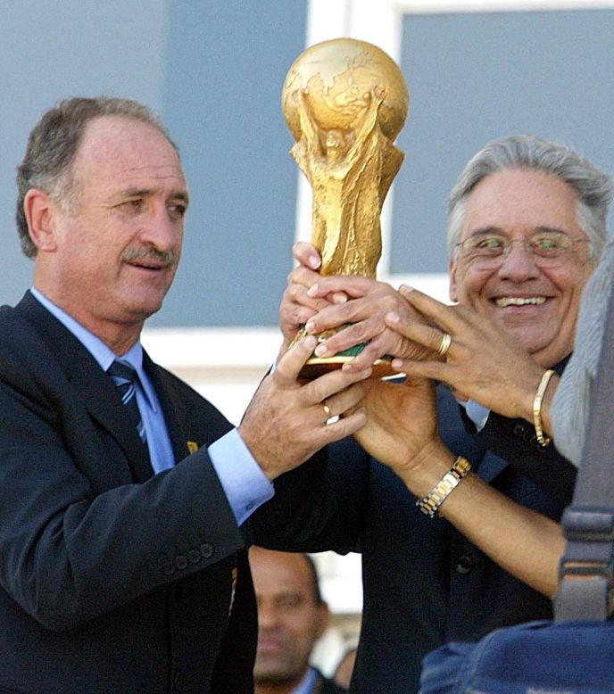 Luiz Felipe Scolari first took over Brazil in 2001, turning around their 2002 World Cup qualification campaign and leading them to a record fifth tournament win in Japan and South Korea.