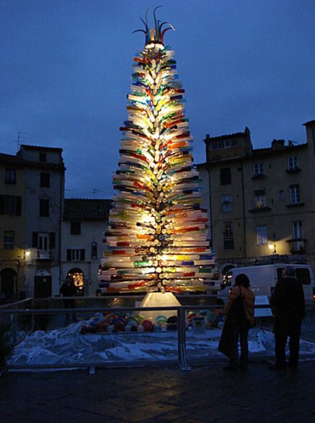 A Murano Glass Christmas tree in Italy.