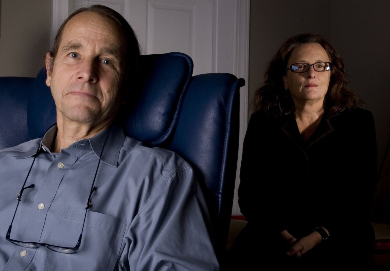 Dr. Michael Mithoefer and his wife, Annie, in the Mount Pleasant, South Carolina, office where they administer MDMA treatment to PTSD patients as part of their trial.