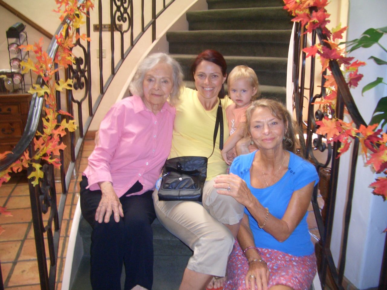 Hope with her grandmother, mother and daughter in 2011.