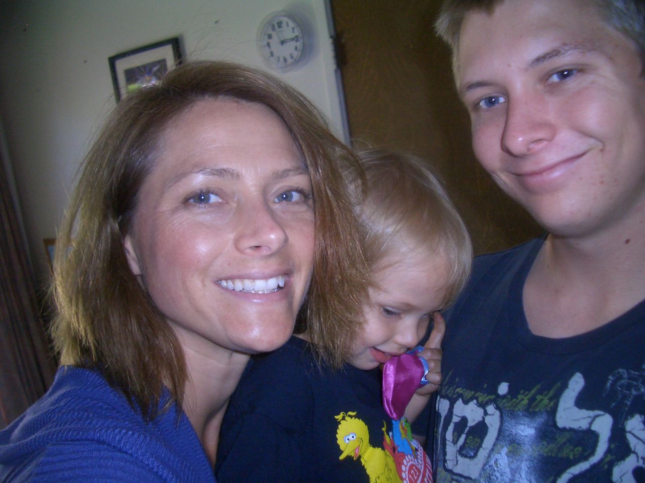 Hope with her son and daughter in 2010.