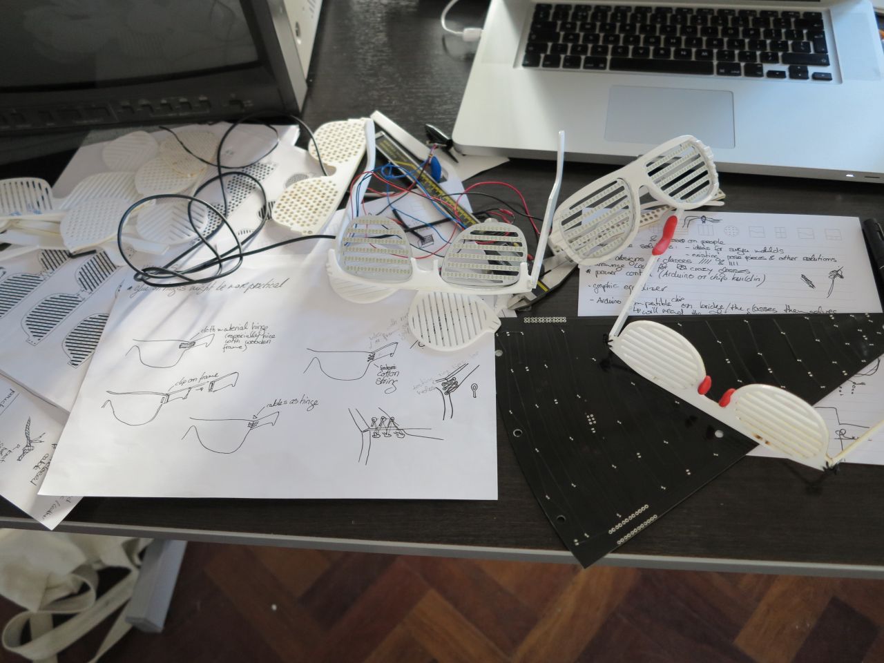 Technology Will Save Us (TWSU), the London-based group behind the product, sketched out an array of prototypes before listing the glasses on crowd-funding site Kickstarter, offering supporters an opportunity to bag an early bird edition of the sparkly specs. 