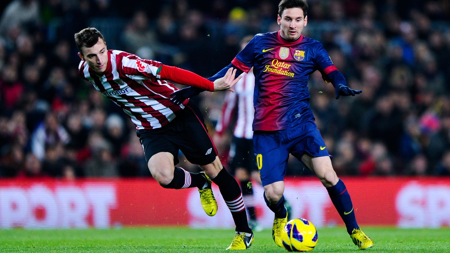 Lionel Messi's two goals against Bilbao leave him one goal away from matching a 40-year old record set by Gerd Muller. 