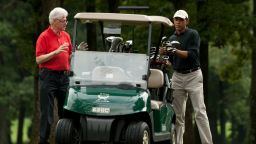 obama clinton golf