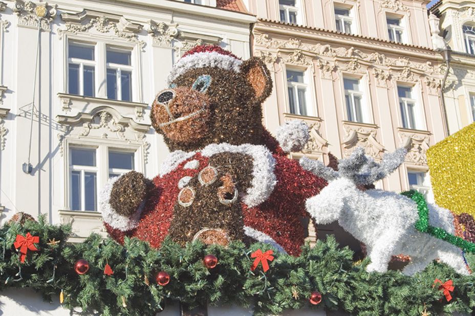 <a href="http://ireport.cnn.com/people/pogomcl">Mary Legg</a> shot this image of the elaborate Christmas decorations in the Old Town area of her adopted home city, Prague. "All kinds of scrumptious fast foods are to be had from freshly roasted meat over open spits to mulled wine and the ever great Czech beer," she said.