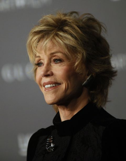 Fonda arrives at the LACMA ART + FILM gala at the Los Angeles County Museum of Art in October 2012. 