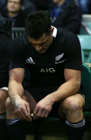 Dan Carter was dejected after New Zealand's shock 38-21 defeat by England two days before the World Cup draw, but rugby's record points scorer gained some consolation after being named the world's best player for the second time.