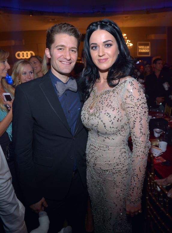 Katy Perry, pictured with Matthew Morrison, is honored at 2012 Trevor Live.