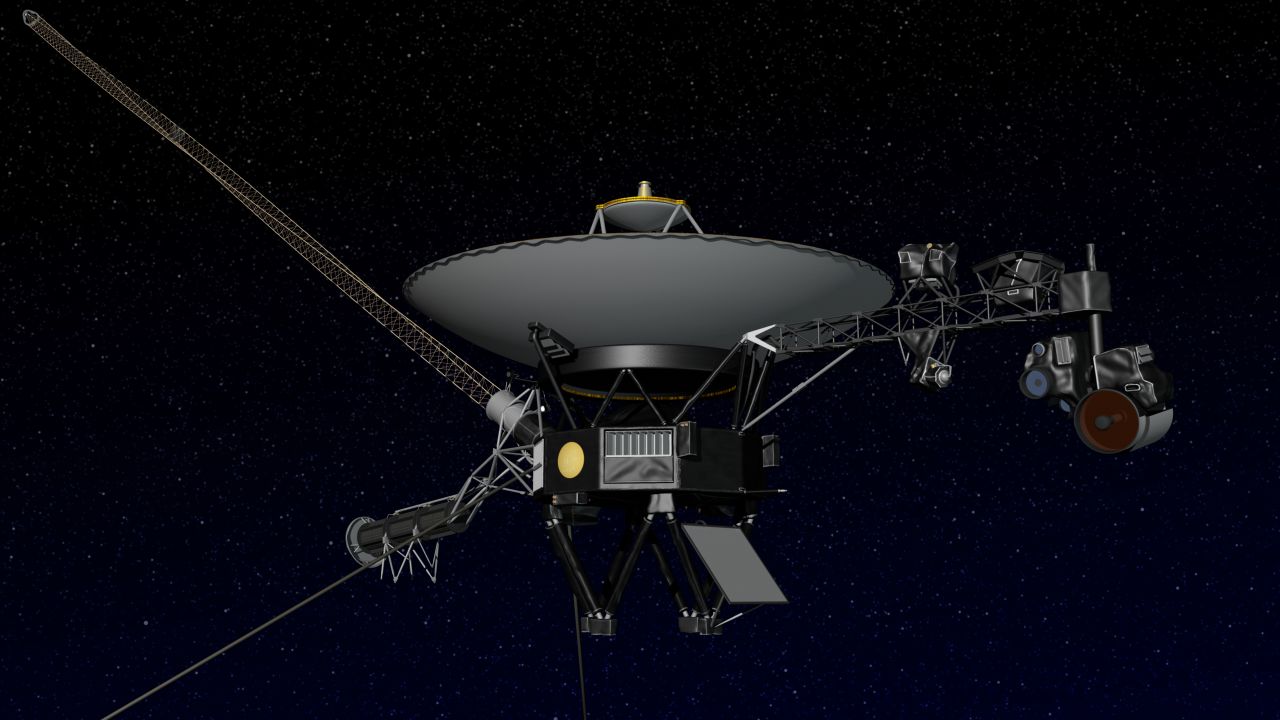 An artist's concept of NASA's Voyager spacecraft, which is now about 11 billion miles from the sun, NASA said. 