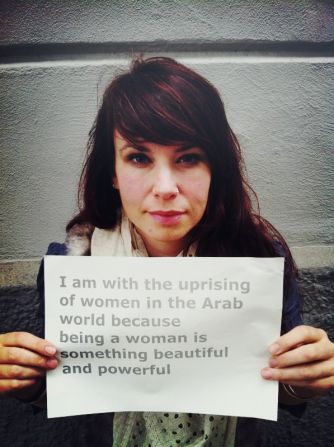 Not all submissions to the campaign came from the Arab world. This photo was sent in by Sara, from Germany.