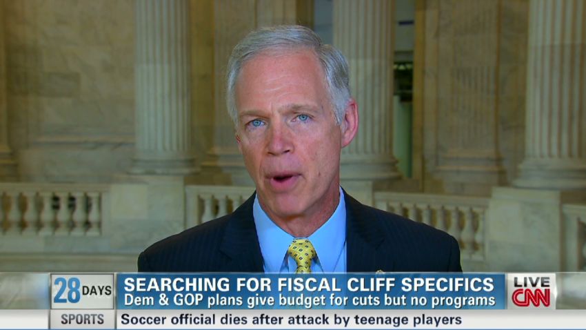 Sen Ron Johnson Shares His Take On The Gop Fiscal Cliff Counter Proposal Cnn 6292