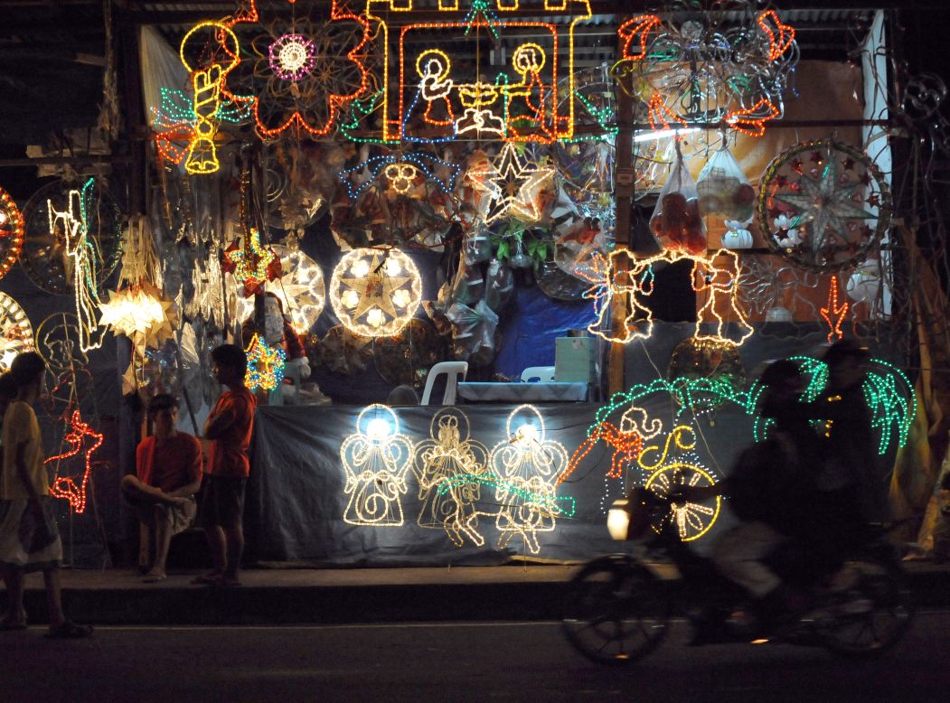 Known as the country with "the longest Christmas season in the world," Filipinos get the Christmas festivities rolling in September, and extend them well through January. The country's cities and islands are festooned with nativities, lantern parades, and Christmas bazaars. 