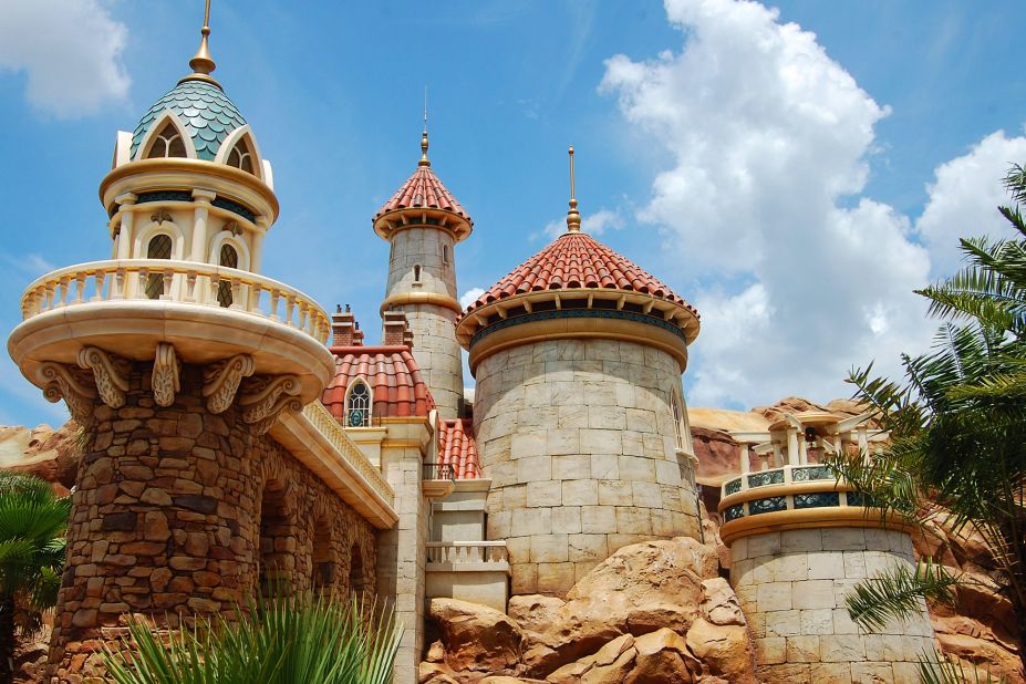 Inside Prince Eric's castle, the story of Ariel is captured with the attraction Under the Sea ~ Journey of The Little Mermaid. 