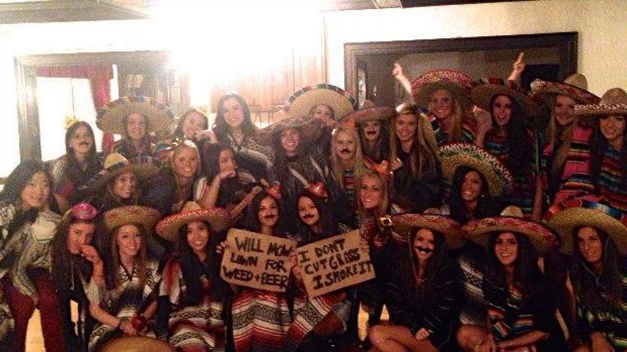 Chi Omega apologized for this photo that was seen as insensitive to Latinos.