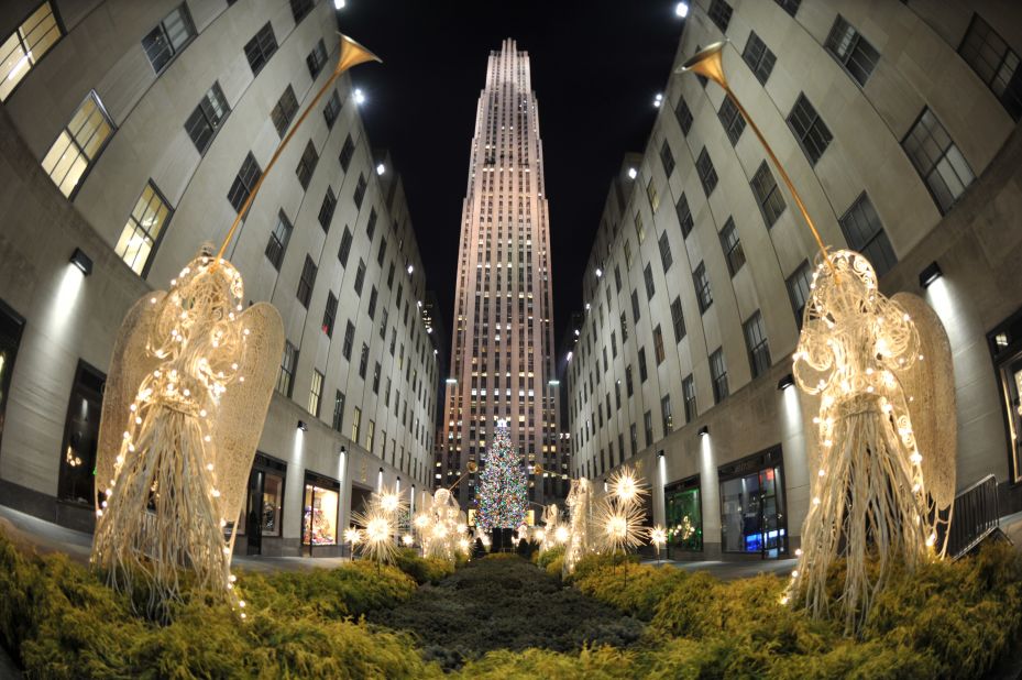 The notorious Rockefeller Center Christmas tree.