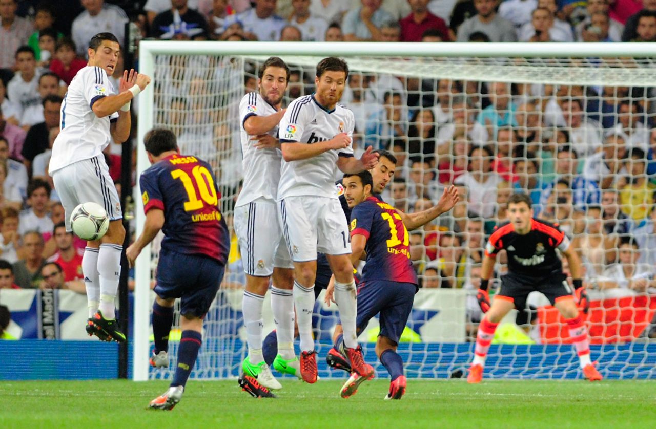 Messi became Barca's all-time leading goalscorer in "El Clasico" matches against Real Madrid in August 2012. His free-kick in that match was his 15th in the fixture against Barca's archrivals.