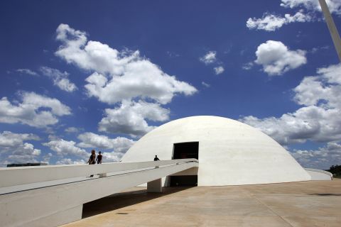 The National Museum of the Republic in Brasilia was inaugurated in 2006, on Niemeyer's 99th birthday. The museum, which is also known as National Museum Honestino Guimarães, was <a href="http://www.brasil.gov.br/brasilia-english/tourist-guide/cultural-tourism/national-museum/br_model1?set_language=en" target="_blank" target="_blank">named after a student</a> by that name who fought for democracy and disappeared.