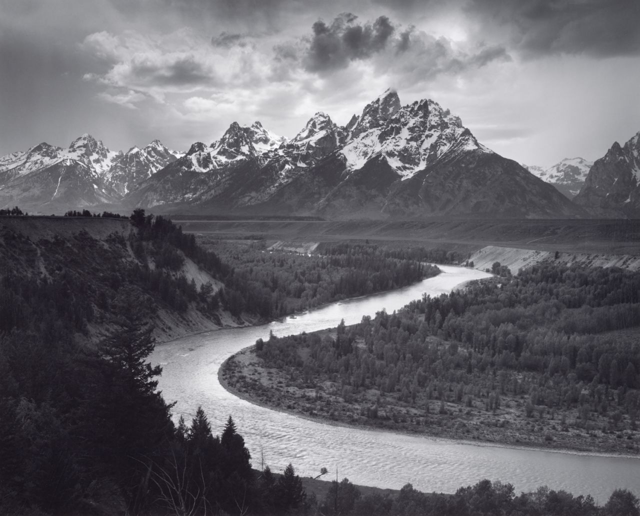 The Tetons and the Snake River, Grand Teton National Park, Wyoming, 1942.